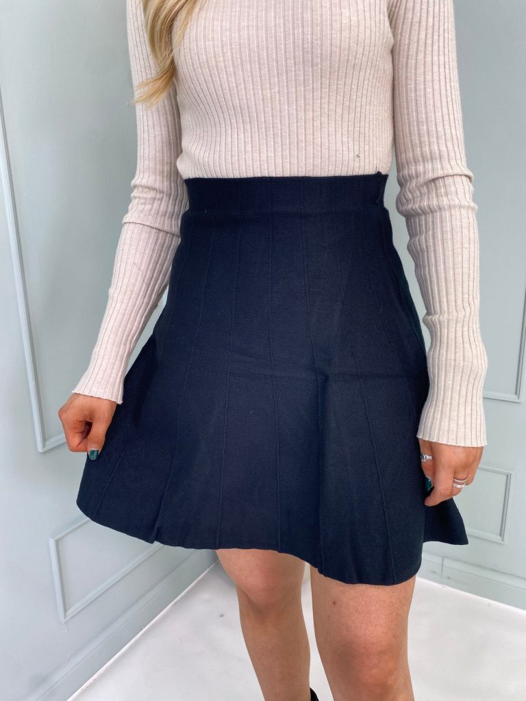 Introducing: The Laken - Knitted Skirt in Heavy Knit Fabric