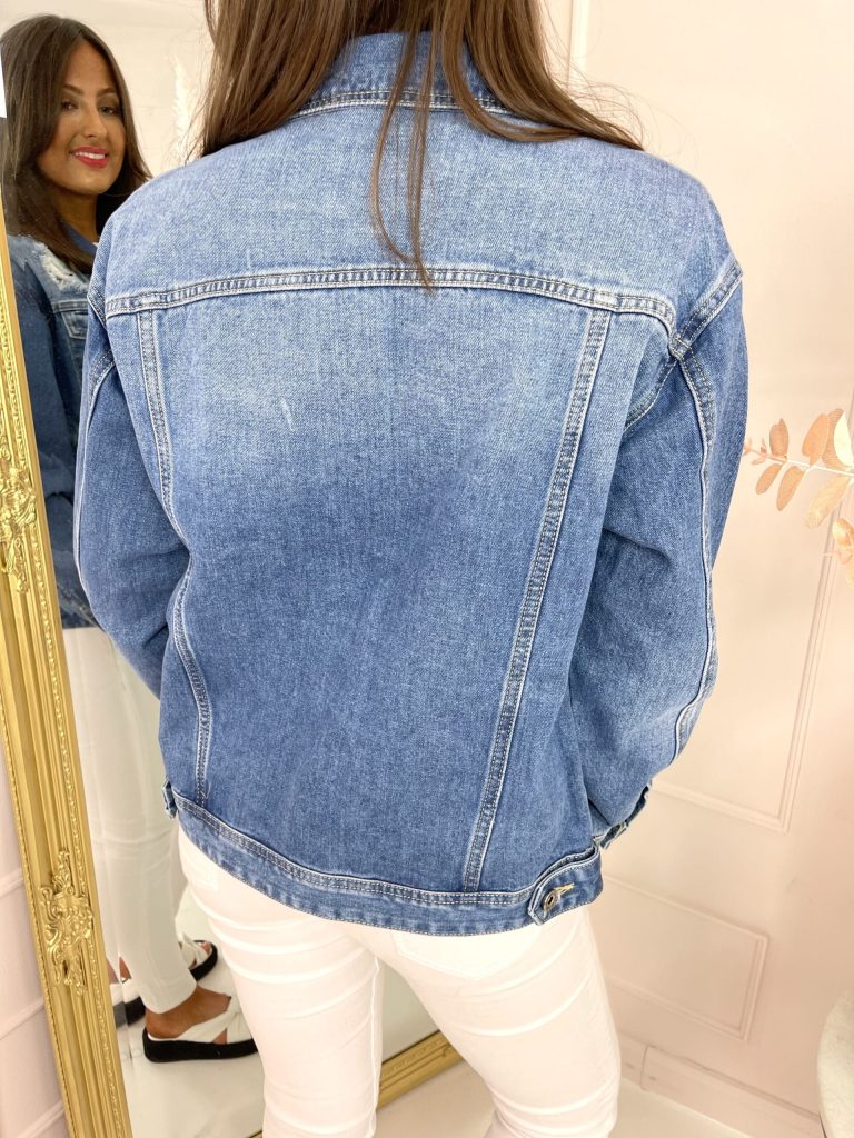 Stay Cool and Stylish with the Meet Me In The Middle Denim Jacket